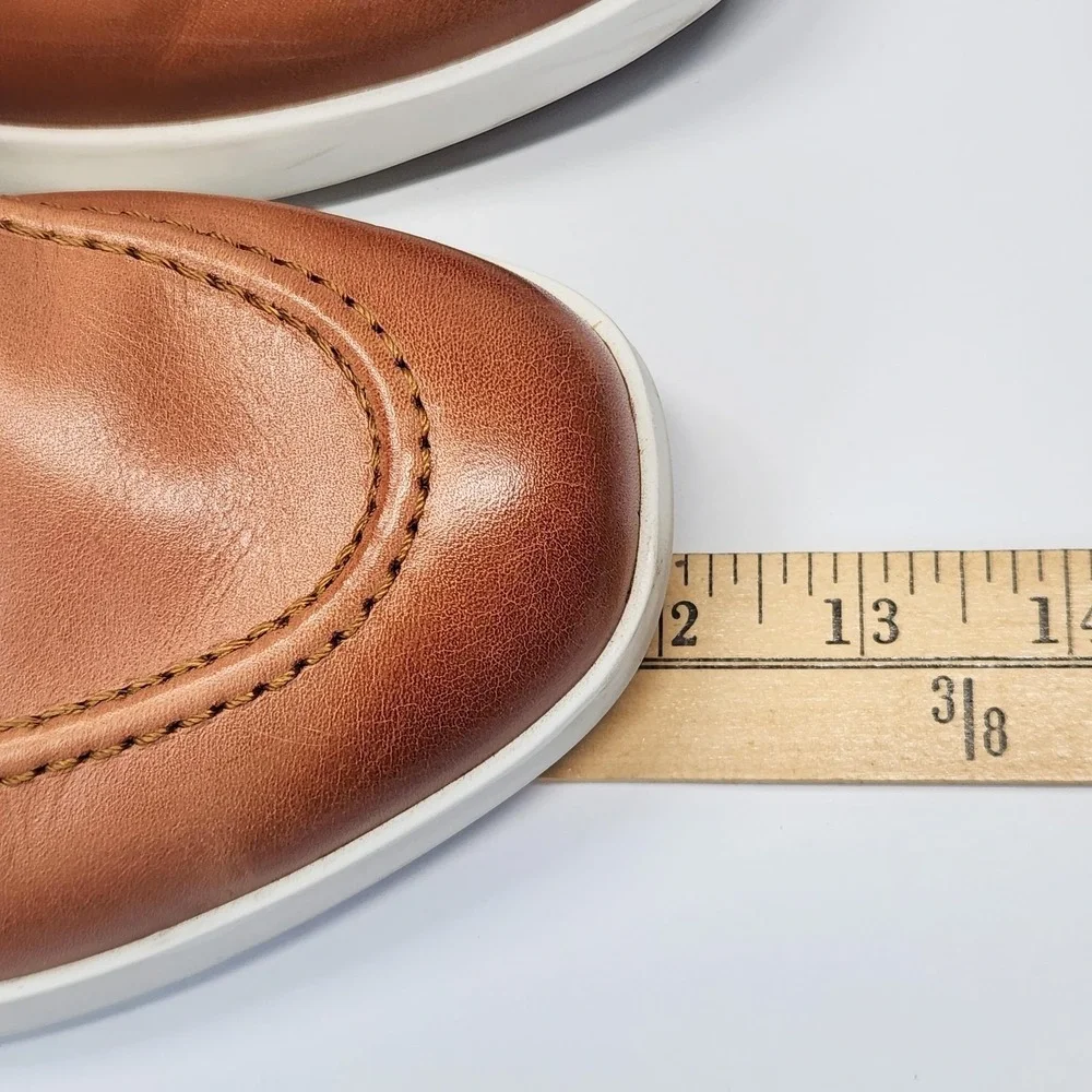 Wolf & Shepherd Shoes Mens Size 9 Brown Leather Slip On Casual Loafers Comfort